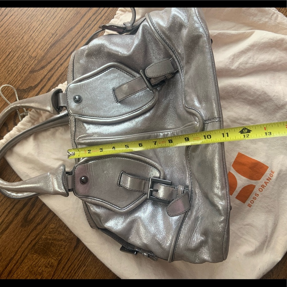 BOSS orange Brand Silver large Tote 👜 bag purse. Travel bag - Picture 9 of 9
